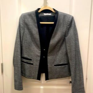Rene Lezard Gray Wool Blazer Jacket EUSz38